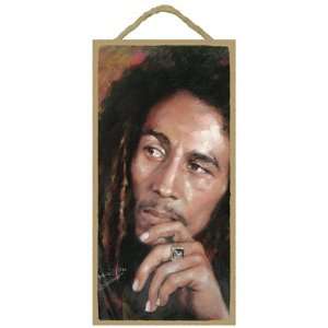   Wooden Wall Sign Plaque   Classic Reggae Bob Marley: Home & Kitchen