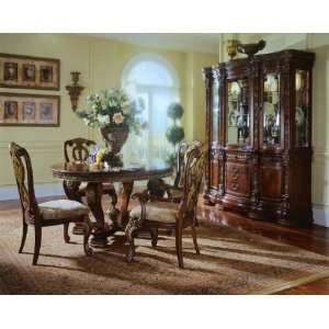  5 piece Nimes 54 Round Table Dining Set: Furniture 