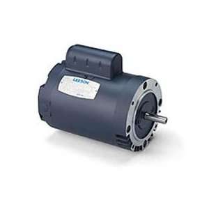 Leeson Motor 1hp, 115/208 230v, 3450rpm, Dp, C Face Mount, 1.25 Sf, 70 