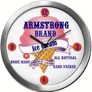  ARMSTRONG 14 Inch Ice Cream Metal Clock Quartz Movement 