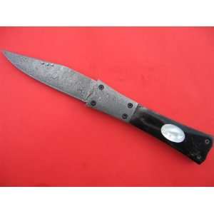  Reduced Price   Awesome 12 Inch Folding Damascus Bowie 