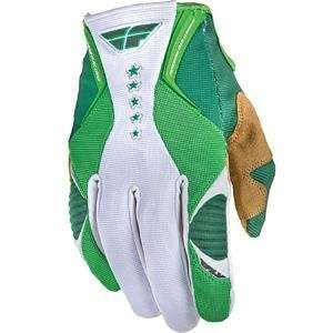    Fly Racing Kinetic Gloves   2009   9/Green/White Automotive