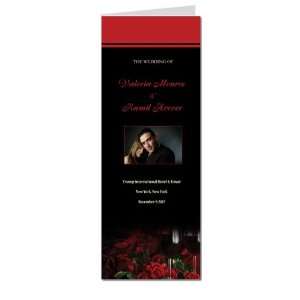  50 Wedding Programs   Red Roses & Red Wine Office 