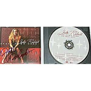   Julie Roberts Autographed Signed Break Down Here CD 