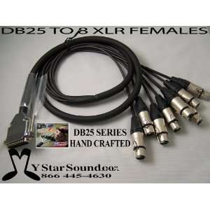  Db25 / Dsub to 8 XLR Females. Pro Built in the USA with 