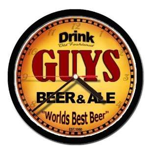  GUYS beer and ale cerveza wall clock 
