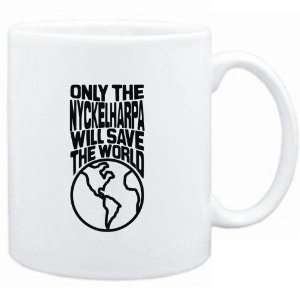  Mug White  Only the Nyckelharpa will save the world 