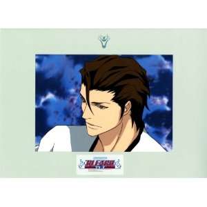  BLEACH ANIME CEL of Sosuke Aizen, Hand Drawn with Official Studio 