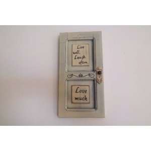  Home Decor Live Well Laugh Often Love Much Door Wood Sign 