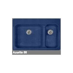   Advantage 3.2 Double Bowl Kitchen Sink with Three Faucet Holes 63 3 58