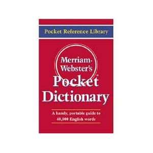 Merriam Webster Hardback Products   Pocket Dictionary, 40000 Entries 