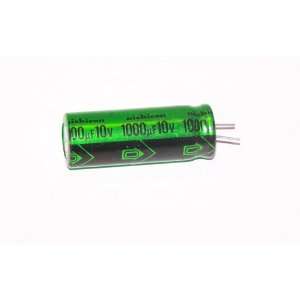 NEW nichicon Electrolytic Radial Capacitor 1000uF 10V PL U(M) 1 piece 