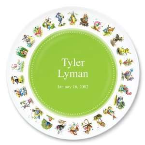  Personalized Animal Plate (First & Last Names) Baby