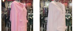   Korea Bunny Ears Warm Sherpa Long Zip Hoodie Jacket Dress 1019  