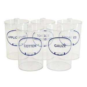  /SURGICAL   Clear Plastic Sundry Jars #3452: Health & Personal Care