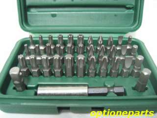  used 36 PCS Security bit set includes secure, torx, star, & hex 