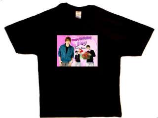 Justin Bieber ADD ANY NAME Happy Birthday NEW T shirt  