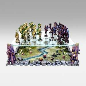  CHH 3D Fairy Pewter Chess Set: Toys & Games