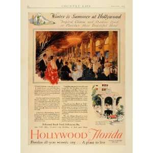 1927 Ad Hollywood Beach Hotel Florida Joseph W. Young   Original Print 
