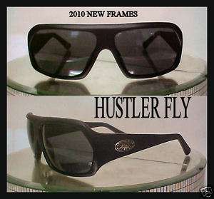 2010 NEW AUTH BLACK FLYS HUSTLER FLY SUNGLASSES BLACK  