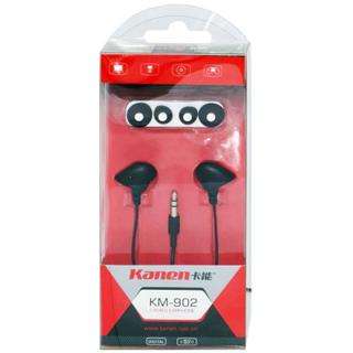 Black Kanen KM902 In ear Stereo Headphone Earphone  