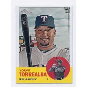   Topps Heritage #287 Yorvit Torrealba Texas Rangers: Sports & Outdoors