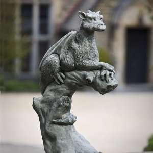 Campania International Yolande The Gargoyle Cast Stone Garden Statue 