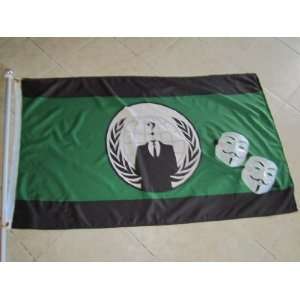   Anonymous Flag & Mask Occupy package 99% 4Chan 9gag 