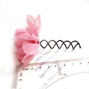   Rose (Pink) Simple Style Spin Pin Clip Hair Styler Dark Hair: Beauty