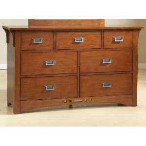  Broyhill 4077 320 Artisan Drawer Dresser in Morris Oak 