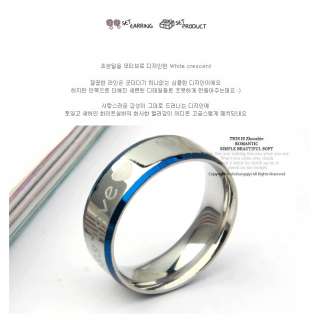 Stainless Steel endless Love Wedding Band Couple Rings 4 Size SJ0526 
