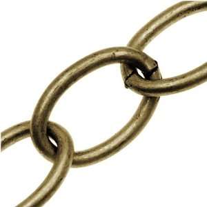  Antiqued Brass Heavy Cable Chain 10x15mm   Bulk By The 
