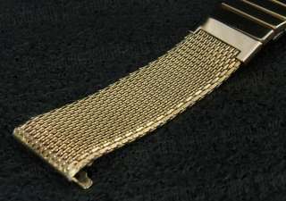 Unused nos 18mm 11/16 Finesse USA Gold Filled Mesh 1960s Vintage 