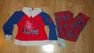 NWT TODDLER GIRLS SZ 2T CARE BEARS SHIRT & PANTS OUTFIT  