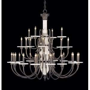 Nulco 4428 06 Polished Nickel and Alabaster Palladian Tuscan Twenty 