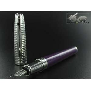  ST Dupont Olympio XL Fountain Pen Purple Lacquer Office 