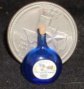 Dollhouse Miniature Blown Glass Bottle 1:12 Scale  