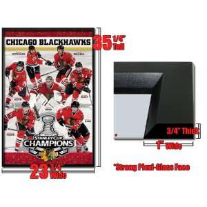   Framed Chicago Blackhawks Poster Stanley Cup Fr 4923: Home & Kitchen