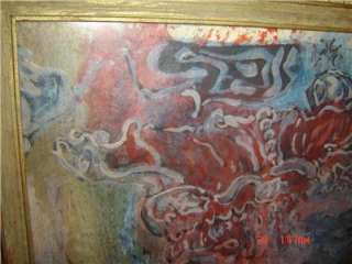 ORIGINAL!! Karl Zerbe GERMAN AMERICAN Gouache Painting  