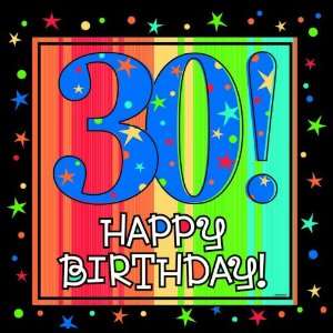  30 Year To Celebrate Cutout (1 ct) (1 per package) Toys & Games