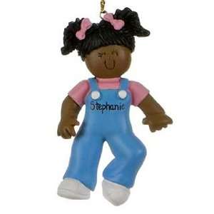   Babys First Steps Ethnic Girl Christmas Ornament: Home & Kitchen