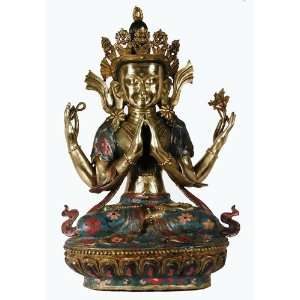   Silver Statue Cloisonne Buddha of Infinite Compassion: Everything Else