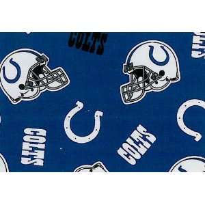   Colts Football Cotton Fabric Print By the Yard: Arts, Crafts & Sewing