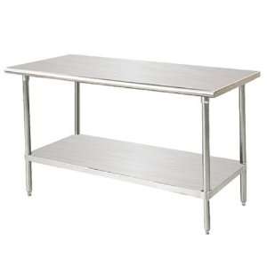   Stainless Steel Work Table with Adjustable Undershelf: Home & Kitchen
