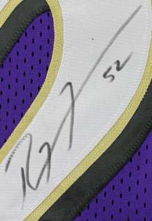 RAVENS RAY LEWIS AUTHENTIC SIGNED JERSEY JSA #W164439 & PSA/DNA 