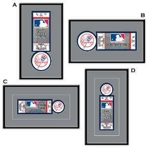  New York Yankees Single Ticket Frame: Sports & Outdoors