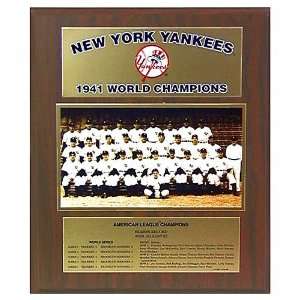  MLB Yankees 1941 World Series Plaque: Sports & Outdoors