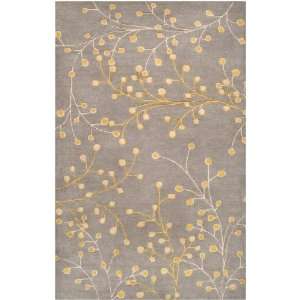   Grey Yellow Floral 3 x 12 Runner Rug (ATH 5060)