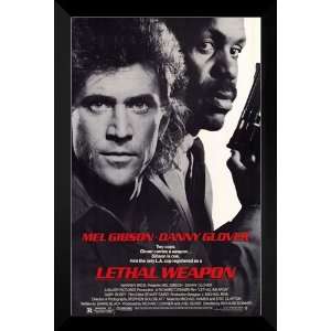  Lethal Weapon FRAMED 27x40 Movie Poster Mel Gibson