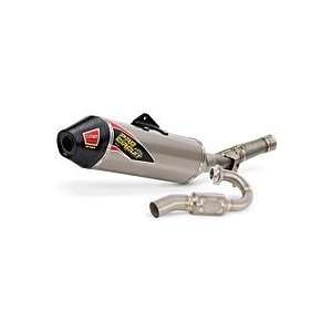 10 12 YAMAHA YZ250F PRO CIRCUIT Ti 5 COMPLETE EXHAUST WITH CARBON END 